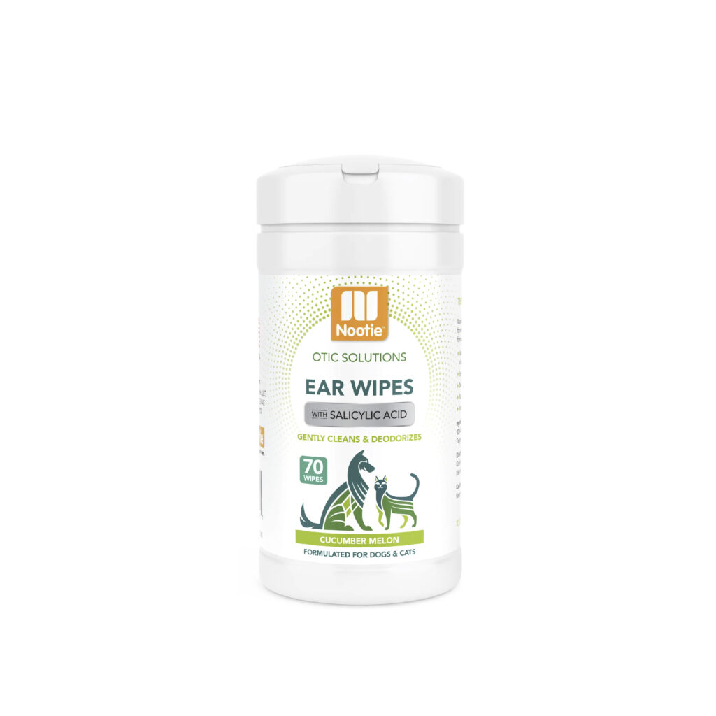 Nootie ear wipes cucumber melon raw and kibble